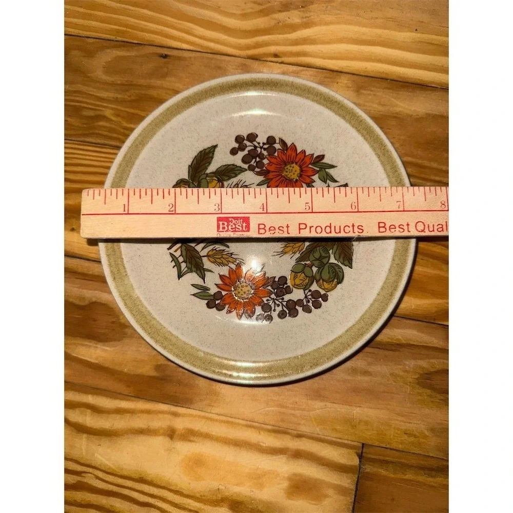 Lot of 2 Vtg International China Floral salad Plates Country Living‎ 7